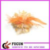 Wholesale handmade flower brooches with feather