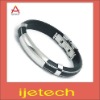 Stainless Steel Silicone Sport Wristband