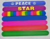 Wholesale silicone reflective slap wristband reflective slap bracelet
