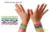 2011 new silicone hollow wristbands