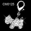Wholesale Rhinestone Pet Charm / Pendant Puppy / Scottie