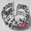 Fashion beaded metal bangle
