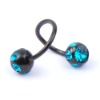 Wholesale 316 body jewelry with stone EYEBROW