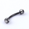Wholesale 316 body jewelry with stone EYEBROW