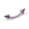Wholesale 316 body jewelry with stone EYEBROW