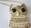 Wholesale 2011 Alloy owl pendant necklace Fashion bird figure fashion jewelry products