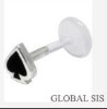 Wholesale 2011 New Bioplast Body Jewelry Lip Ring