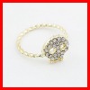 2011 fashion skull diamond ring