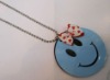 Wholesale smile jewelry necklace/acrylic necklace