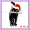 Wholesale XZ-1572 Christmas Cat Pin