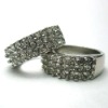 Wholesale 2011 hotsales fashion design crystal alloy wedding ring