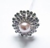 Wholesale Fashion Peacock with Central Pearls Alloy Ring, Jewelry Ring
