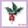 Wholesale XZ-1573 Christmas Holly Pin