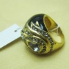 Wholesale 2011 hotsales fashion golden rhinestone rings
