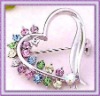 Wholesale Heart Brooch;Alloy Brooch;Fashion Brooch