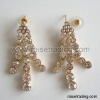Wholesale Clear diamond chandelier jhumka earrings