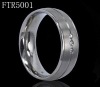 fashion titanium ring with CZ