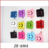 Wholesale Smiling Face Rings/Fashion Acrylic Rings/Cool Acrylic Rings