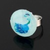 Wholesale Blue Resin Rings