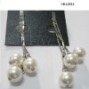 Wholesale white pearl dangle Earring