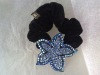 Wholesale Single large crystal orchid rubber band for women