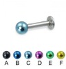 Wholesale Titanium ball labret ring body piercing lip jewelry