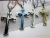 Wholesale men necklace HOT fashion jewelry titanium steel Necklace cross necklace For Lovers
