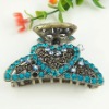 Wholesale zinc alloy with rhinestone fashion hair claw clip