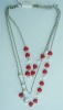Wholesale Fashion hearts sweater necklace