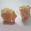 Wholesale resin flower cabochons earing