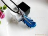 Wholesale men necklace HOT fashion jewelry Stainless steel Necklace feather pandent Necklace For Lovers