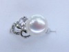 Wholesale 8 mm fancy freshwater pearl rings HJ3510