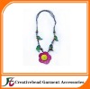 Wooden flower necklace