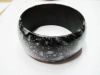 White Dotted Black Wood Bangle Set 2011 Trendy Bangle Jewelry Fashionshow