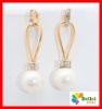 Exquisite costume chandelier earring