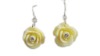 Wholesale Yellow resin pendant earrings
