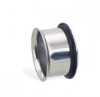 Single flare ear tunnel body piercing plug jewelry