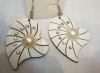 Wholesale leaf acrylic earring