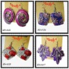 Wholesale alloy crystal earring jewelry