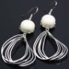 2011 fashion fancy white pearl earring jewelry