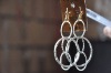 RHINESTONE HOOP EARRING