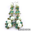 2011 fashion style Alloy Earring with pearl, Rhinestone Earring