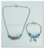 Wholesale latest silver beads jewelry set