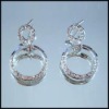 Shiny rhinestone earring jewellery,rhinestone jewelry