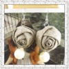Wholesale hotsales fashion design silk flower earring