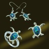 Wholesale 2011 Latest Fashion 925 silver synthetic opal jewelry