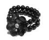 Wholesale double row petal beaded bracelet