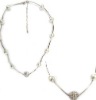 Wholesale pearl white beaded fashion necklace