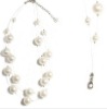 Wholesale pearl white beaded necklace