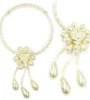 Wholesale flower design beaded necklace